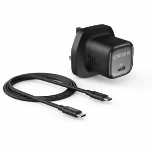 Anker Zolo Charger 30W, PD 3.0 With USB-C to USB-C Cable