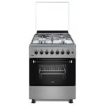 MIKA Standing Cooker, 58cm x 58cm, 3 Gas Pool Jet Burners + 1 RAPID Hot Plate MST58U31E3SLEM