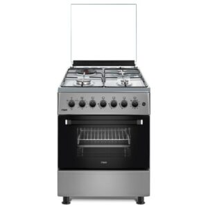 MIKA Standing Cooker, 58cm x 58cm, 3 Gas Pool Jet Burners + 1 RAPID Hot Plate MST58U31E3SLEM