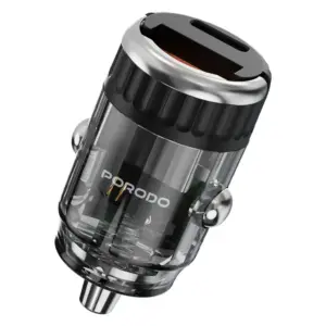 Porodo Transparent Car Charger Dual Port