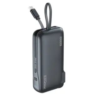 Promate 10000mAh PowerPack-10C Powerbank with 20W PD USB-C In/Out Port, 22.5W QC3.0 Port