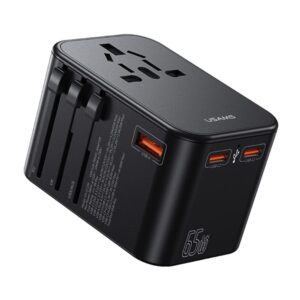 USAMS T62 65W Type C+USB universal travel charger PD65