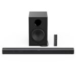 Tribit Soundbar Speaker S1 with Wired Subwoofer for Deep Bass(200W), 2.1 Channel TV Home Theatre