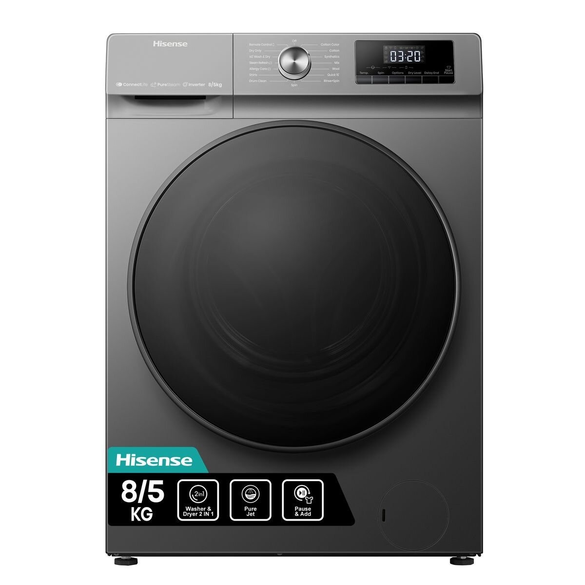 Hisense WD3Q8043BT 8KG/5KG Wash and Dry Front Load Washing Machine