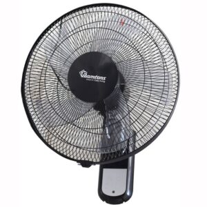 RAMTONS BLACK WALL FAN 16" 3 SPEED WITH REMOTE - RM/676