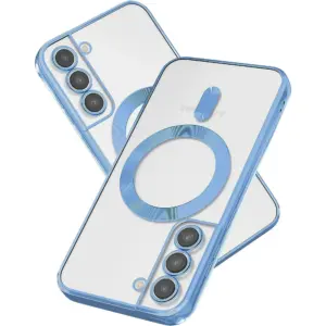 Galaxy S21 Clear Waterproof Aluminum Alloy Frame Mobile Phone Case for Magsafe