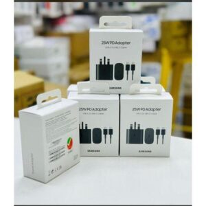 GALAXY A24 5G 25W SUPER FAST CHARGER USB C-C CABLE-black