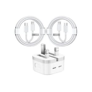 iPhone 12 pro 35W Dual USB-C Port Power Adapter & 1m Cable