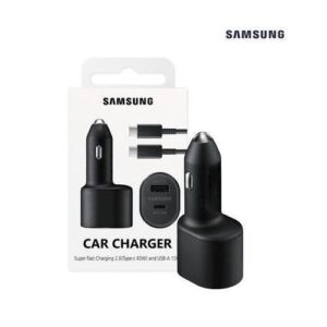 Galaxy A13 (45W+15W) Dual port superfast car charger With USB Type C Cable