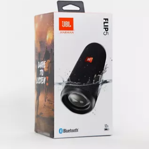 FLIP 5, Waterproof Portable Bluetooth Speaker, Black