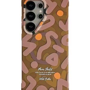 Graffiti Pattern Luxury Case Cover For Samsung Galaxy S25 Ultra MagSafe Magnetic Phone Case