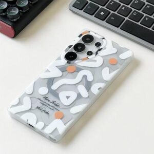 Graffiti Pattern Luxury Case Cover For Samsung Galaxy S25 Ultra MagSafe Magnetic Phone Case