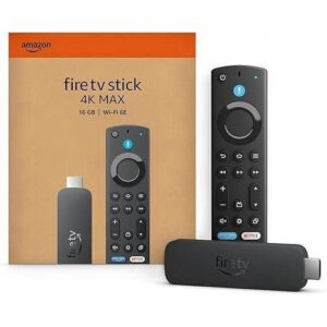 Fire TV Stick 4K Max streaming device (newest model) with AI-powered Fire TV Search, supports Wi-Fi 6E, free & live TV without cable or satellite