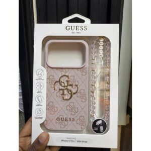 Glitter case/Cover 4G Classic Logo with Strap For Iphone 17 Pro