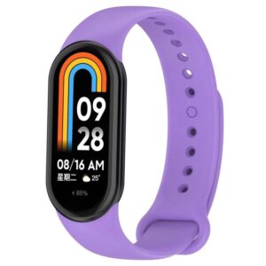 Mi Band 8 Strap with Silicone Case, Adjustable Replacement Wristband Silicone Sport Band for Xiaomi Smart Band 8