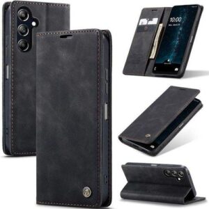 Case/Cover For Samsung Galaxy A15 (4G/5G) Suede PU Leather Wallet Case Flip Folio Stand View Shock-proof Book Matte PU Cover With Card/Cash Slots Kickstand Magnetic Closure