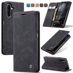 Case/Cover For Samsung Galaxy A16 Suede PU Leather Wallet Case Flip Folio Stand View Shock-proof Book Matte PU Cover With Card/Cash Slots Kickstand Magnetic Closure