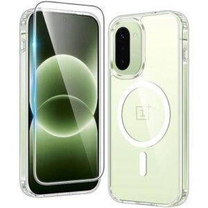 15R 5G Transparent/clear Shockproof Hybrid Armor Magnetic Back Cover Case