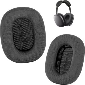 Ear Cushions for AirPods Max Headphone - Upgraded Mesh Earpads  with Silicone Layer, Magnet, Memory Foam and Noise Isolation