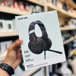 GP27X  PS5/PS4 XBOX Gaming Headphone, Built-in Omni-Directional Noise Cancelling Microphone, 2.1m Cable Length, 360" Free Bending, 50mm Speakers, RGB