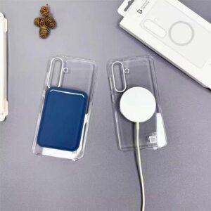 Galaxy S26 plus + Clear Magnetic, Shockproof Yellow Resistant Transparent Protective Hard PC Soft TPU Wireless Charging Slim Thin case/cover