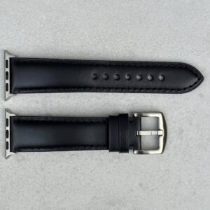 Watch Ultra 49mm&Watch Ultra 2 49mm / Series 9&8&7 45mm / SE 3&SE 2&6&SE&5&4 44mm / 3&2&1 42mm(Black) Leather Strap Watch Band