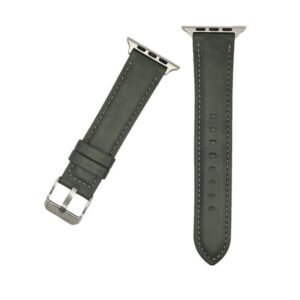 Watch Ultra 49mm&Watch Ultra 2 49mm / Series 9&8&7 45mm / SE 3&SE 2&6&SE&5&4 44mm / 3&2&1 42mm(Black) Leather Strap Watch Band