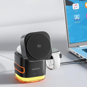 5 In 1 30W Fast Qi Retractable Wireless Charger Stand Dock Station For Samsung S21 S22 s23 s24
