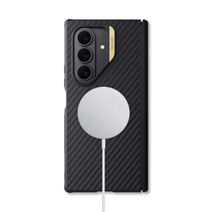 Galaxy Z Fold7 Fold 7 5G Nillkin Synthetic Fiber Pro Magnetic carbon fiber case cover