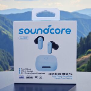 soundcore R50I NC Noise Cancelling in Ear Earbuds,Strong 42Db Adaptive Noise Cancelling,Powerful Bass,45H Playtime