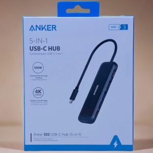 USB C Hub 100W 5-in-1 USBC to HDMI Splitter with 4K Display, 1 x Powered USB-C 5Gbps & 2×Powered USB-A 3.0 5Gbps Data Ports for MacBook Pro, MacBook Air, HP,Dell and More