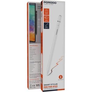 Smart Stylus Pen for Apple iPad A16 Magnetic Pencil with Palm Rejection and Tilt Sensitivity for Precision Drawing, Writing, and Note-Taking  - White