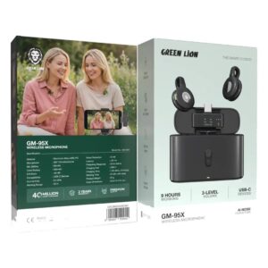 Wireless LAVALIER Microphone GM-95X - 2.4GHz, Black