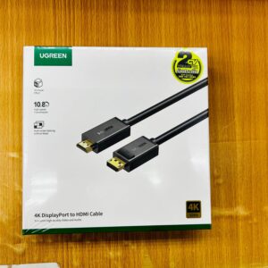 4K Uni-Directional UHD DISPLAYPORT DISPLAY PORT to HDMI Cable, Supports 4K@30Hz / 2K@60Hz /1080P@120Hz, Audio Video Sync, Support 4K 3D Vision 10.8 Gbps Bandwidth, 5m Length