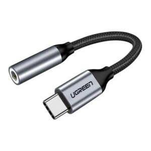 USB-C to 3.5mm Adapter Full Compatibility DAC Audio Adapter USB C to Aux Headphone Jack Adapter Dongle Audio Cable Braided