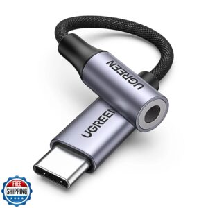 USB C to 3.5 mm Headphone Adapter Type C Male to 3.5mm Female Audio Aux Jack Cable Stereo Earphone Connector